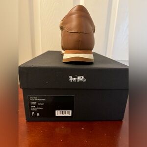 Women’s Coach Signature Runner Color KHAKI/SADDLE